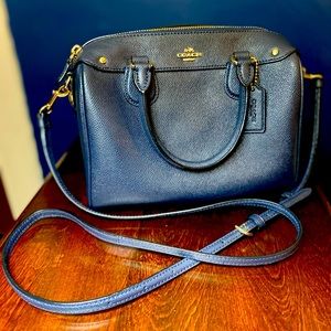 Coach Mini Bennett Satchel in navy